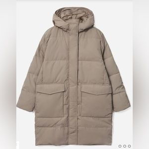 NWT Everlane long puffer